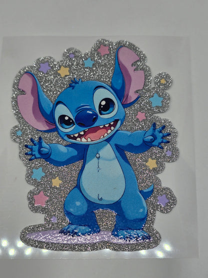 Glitter DTF decals