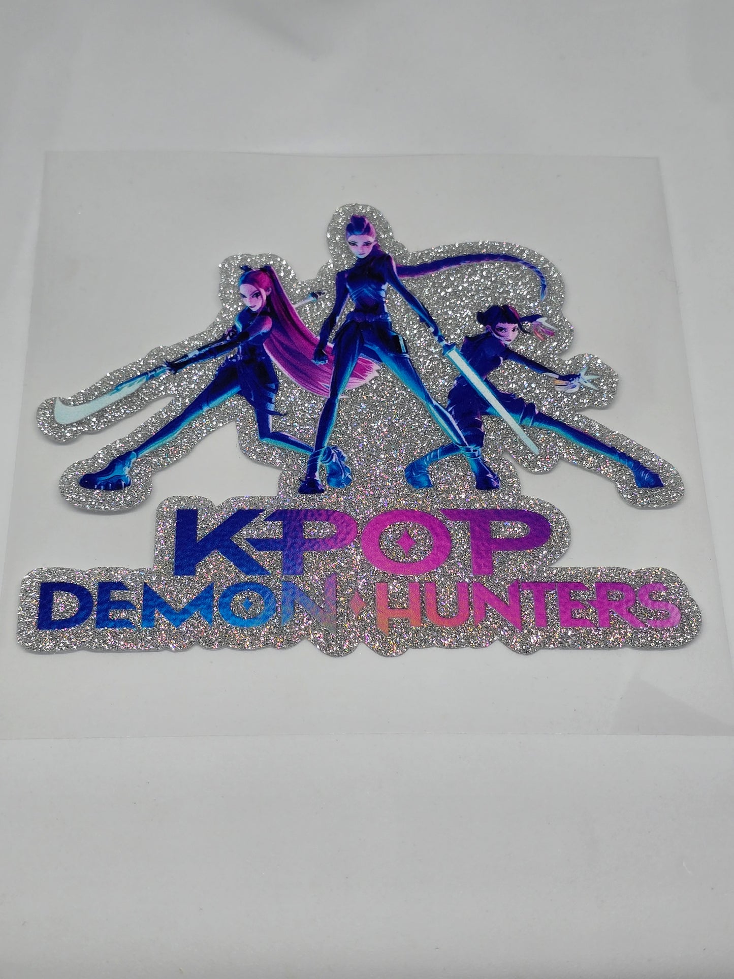 Glitter DTF decals