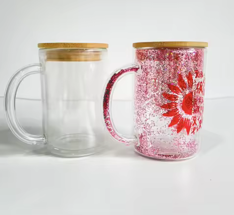 Glass Snowglobe mug blank