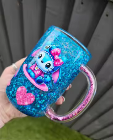 Glass Snowglobe mug blank
